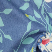 现货染色印花牛仔布服装面料