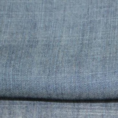 牛仔面料 70%TS30%亚麻印染色织牛仔服装牛仔裤装面料 现货
