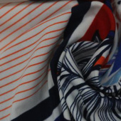 现货热销 人棉印花布 服装面料