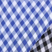 牛津纺格子服装面料 现货供应寸衫制服工装布料