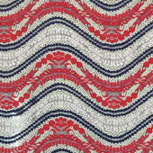 2016年新款三色多色锦棉股线蕾丝 大波浪花型波浪边现货批发爆款