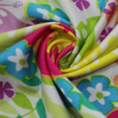 现货全涤四面弹印花服装面料