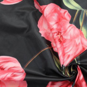 现货全涤四面弹印花服装面料