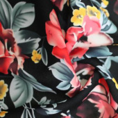 现货全涤数码印花服装面料