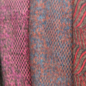 现货染色仿顺毛提花服装面料