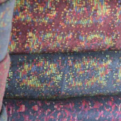 现货染色仿顺毛提花服装面料