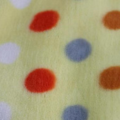 法兰绒印花面料 全涤针织印花大衣面料服装面料 现货