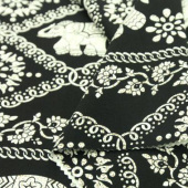 现货全涤印花针织服装面料