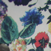 现货全涤染色印花服装面料