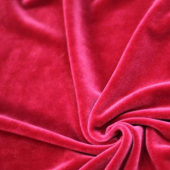 现货染色针织银狐绒服装面料