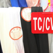 CVC汗布针织纯色染色服装面料