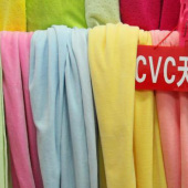 CVC天鹅绒棉涤染色服装用布