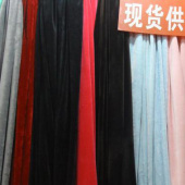 银狐绒100%T全涤针织布服装面料染色布