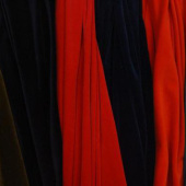 钻石绒100%T全涤针织布服装面料染色布