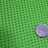 现货热销 桃型网布 全涤 染色 服装面料