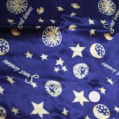 色丁印花 面料 全涤梭织服装面料