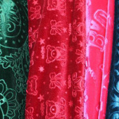 3D压花系列涤纶针织染色服装面料