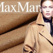 优质特供 金驼色单面水波纹羊绒面料 M家羊毛大衣外套服装面料