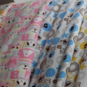婴乐绒纸印花针织面料