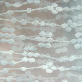 现货热销 全涤 欧根纱绣花布 服装面料