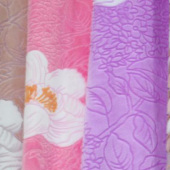 150-180门幅全涤针织泰丝绒3D烂花服装面料