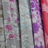 150-180门幅全涤针织泰丝绒3D烂花服装面料