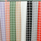 全涤梭织染色英伦格服装面料