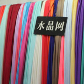 水晶网染色全涤针织服装面料