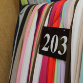 203染色全涤针织服装面料