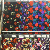 全涤针织银狐绒印花面料服装面料