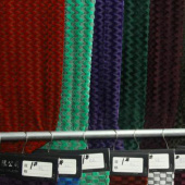 全涤针织3D金雕绒染色面料服装面料