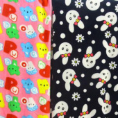 全涤针织银狐绒印花面料服装面料