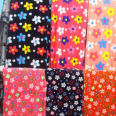 全涤针织银狐绒印花面料服装面料