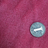 双面珊瑚绒面料 全涤针织染色服装面料 现货