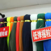 全涤针织染色摇粒绒面料服装面料