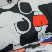 全涤印花仿记忆布服装面料