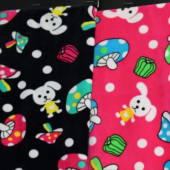 超柔印花面料 涤纶针织印花服装面料 现货
