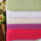 经编单面珊瑚绒全涤针织染色服装面料