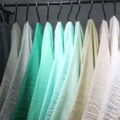 现货热销 棉麻双色 梭织 服装面料