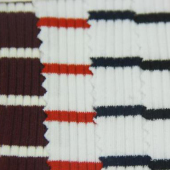 全棉条子布针织染色服装面料