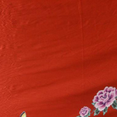 仿真丝印花梭织女装面料