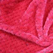 全涤染色针织菠萝格绒布服装面料