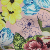 色丁印花布 全涤梭织服装面料