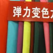 涤氨弹力变色龙梭织染色时尚女装面料