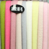 波纹顺毛呢涤毛混纺染色服装面料针织布