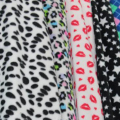 160针织染色全涤印花绒类向种服装面料