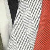 100%T千鸟格复合布梭织染色女装面料