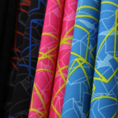 现货热销 全涤 针织 印花面料 服装面料