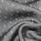 混纺针织染色棉方格复合超柔涤棉服装面料