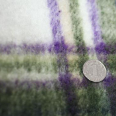 粗纺针织染色格子布服装面料